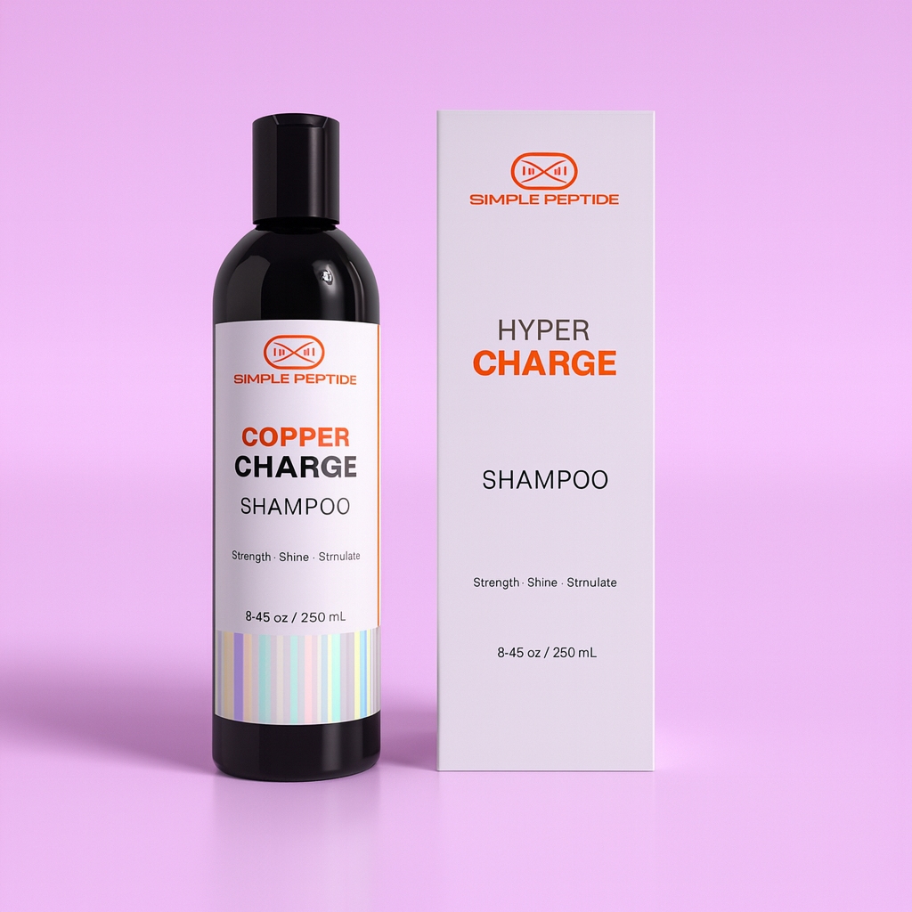 Hypercharge Shampoo Copper Charge bottle by Simple Peptide