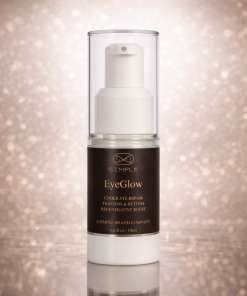 Simple EyeGlow 18 mL peptide eye cream jar by Simple Peptide