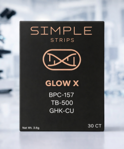 Glow X Recovery Strips dissolvable research film by Simple Peptide