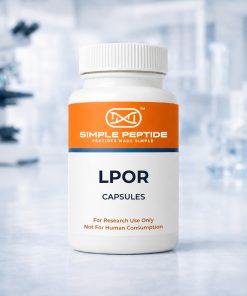 LPOR research capsules bottle by Simple Peptide