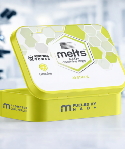 Melts NAD+ Dissolving Strips pill-free supplement by Simple Peptide
