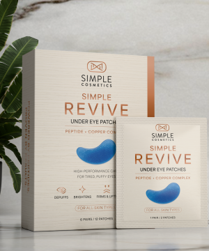 Simple Revive Under Eye Patches cooling hydrogel pack by Simple Peptide