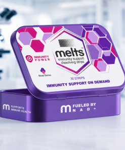 Melts Immunity Dissolving Strips with travel tin by Simple Peptide