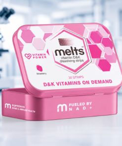 Melts Vitamin D3 K2 dissolving strips with K1 by Simple Peptide