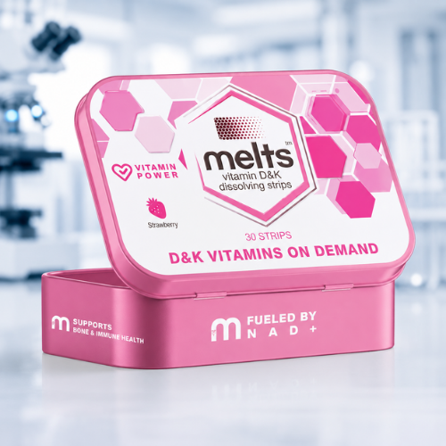 Melts Vitamin D3 K2 dissolving strips with K1 by Simple Peptide