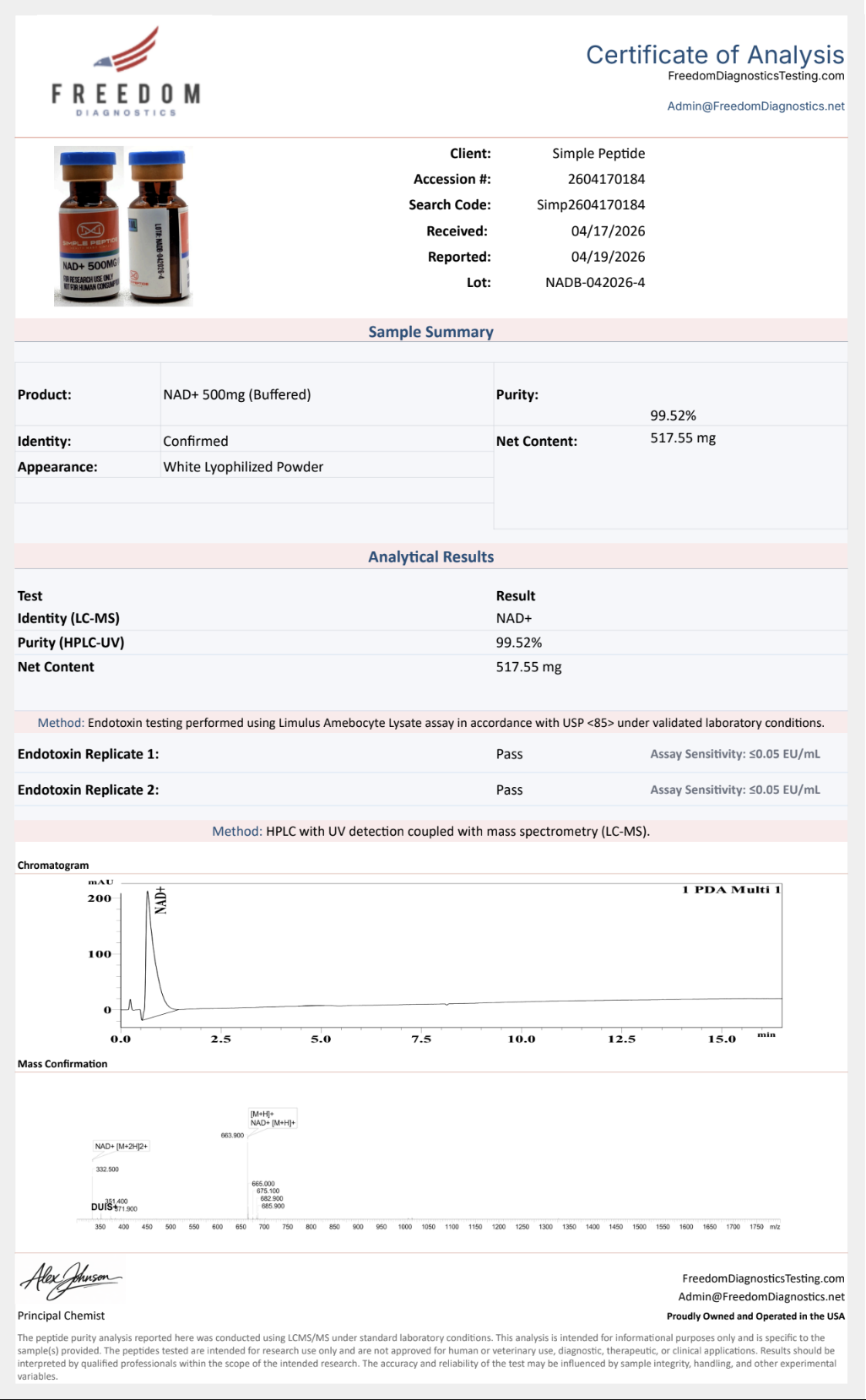 NAD+ Buffered by Simple Peptide, photo 3