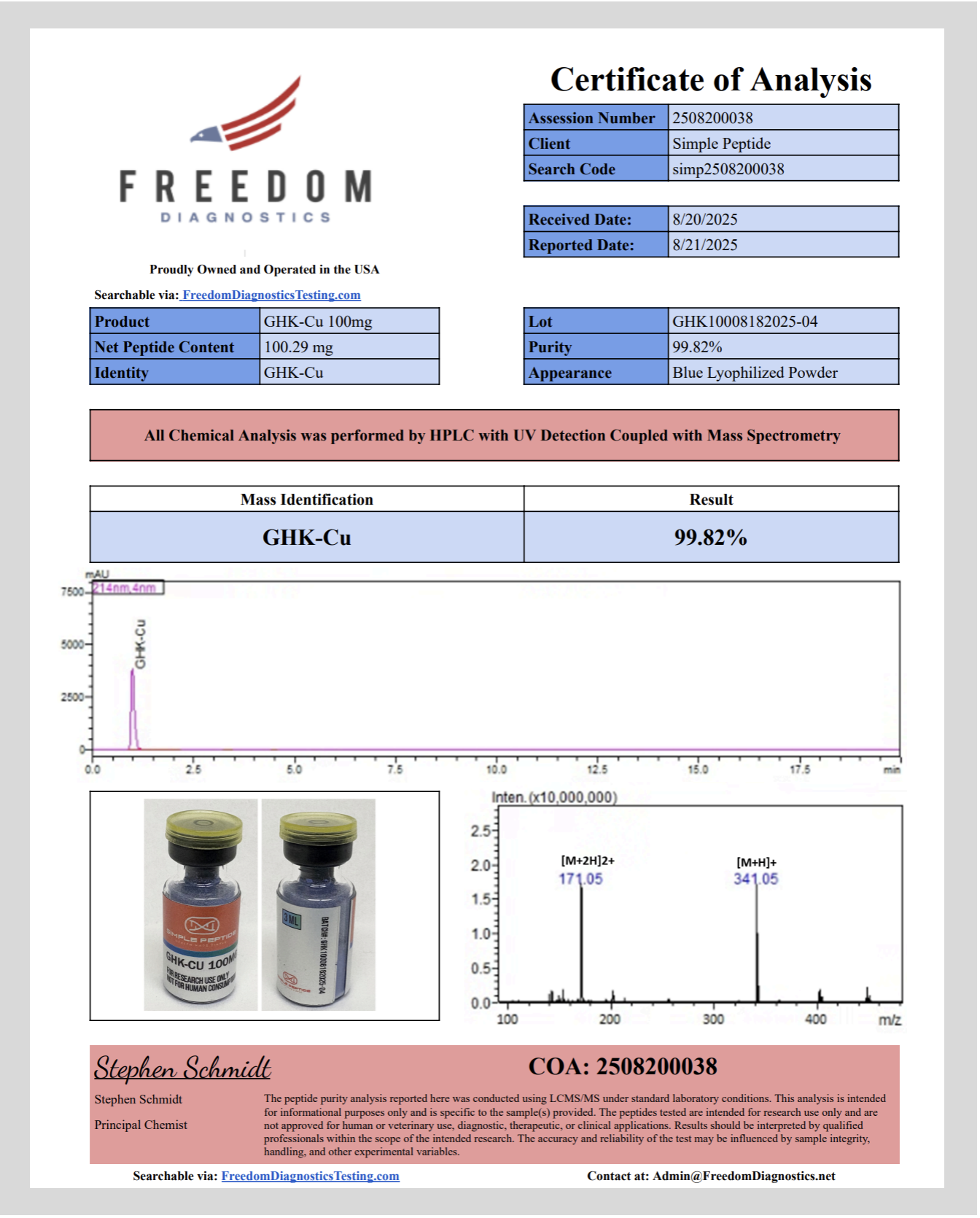 GHK-CU 100MG by Simple Peptide, photo 13