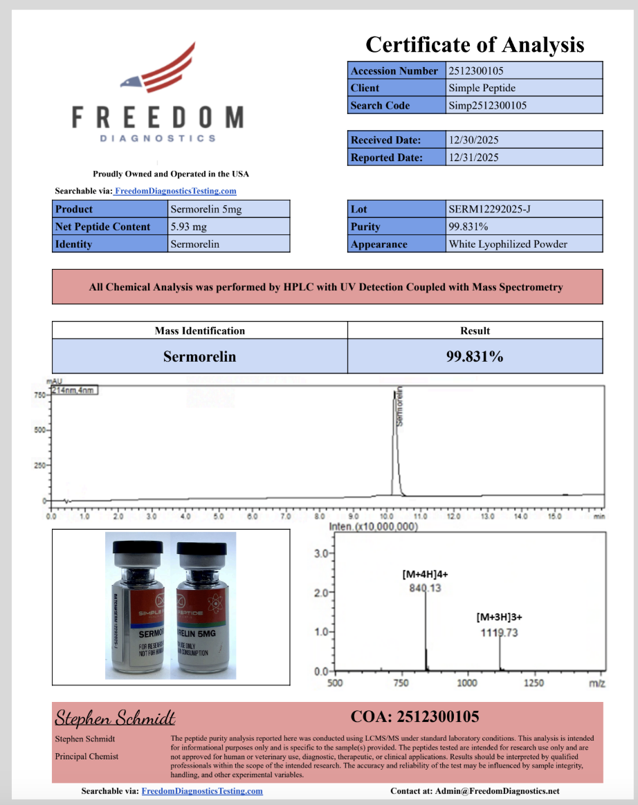 Sermorelin by Simple Peptide