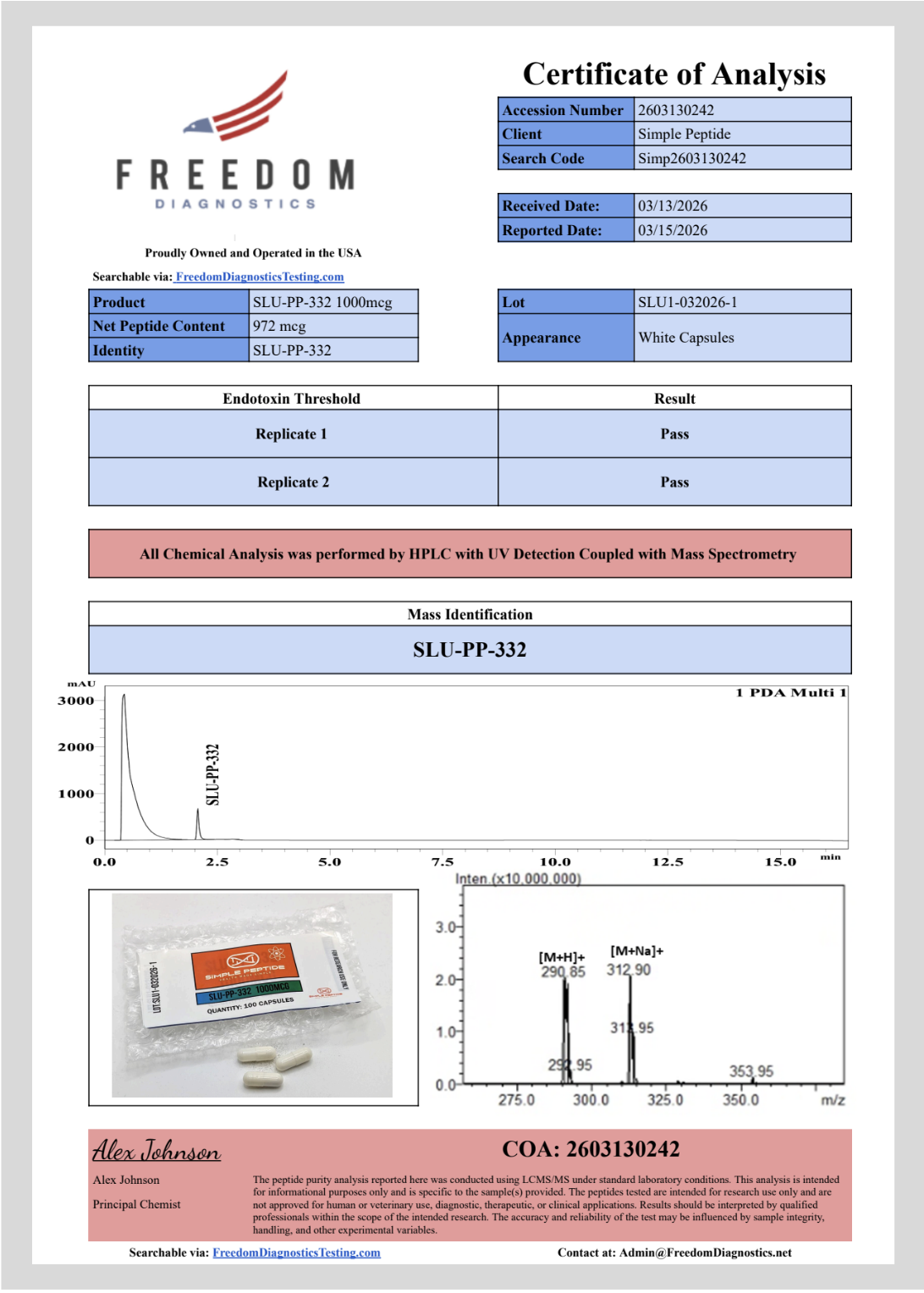 SLU-PP-332 Capsules by Simple Peptide, photo 5